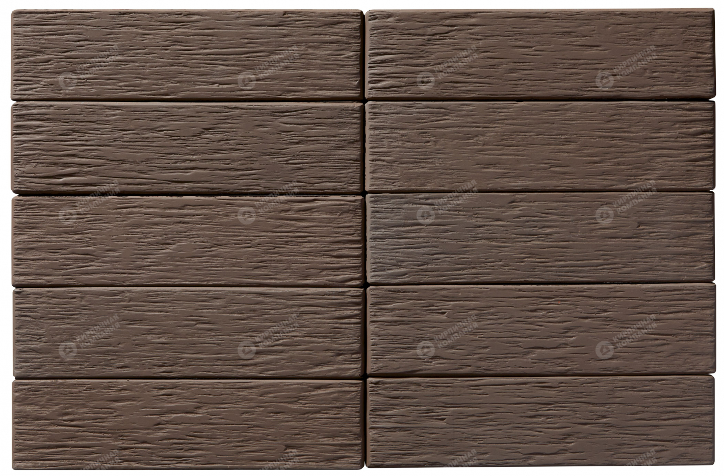 Тёмно-коричневый Бархан 1НФ пустотелый