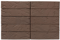 Тёмно-коричневый Рустик 1НФ пустотелый